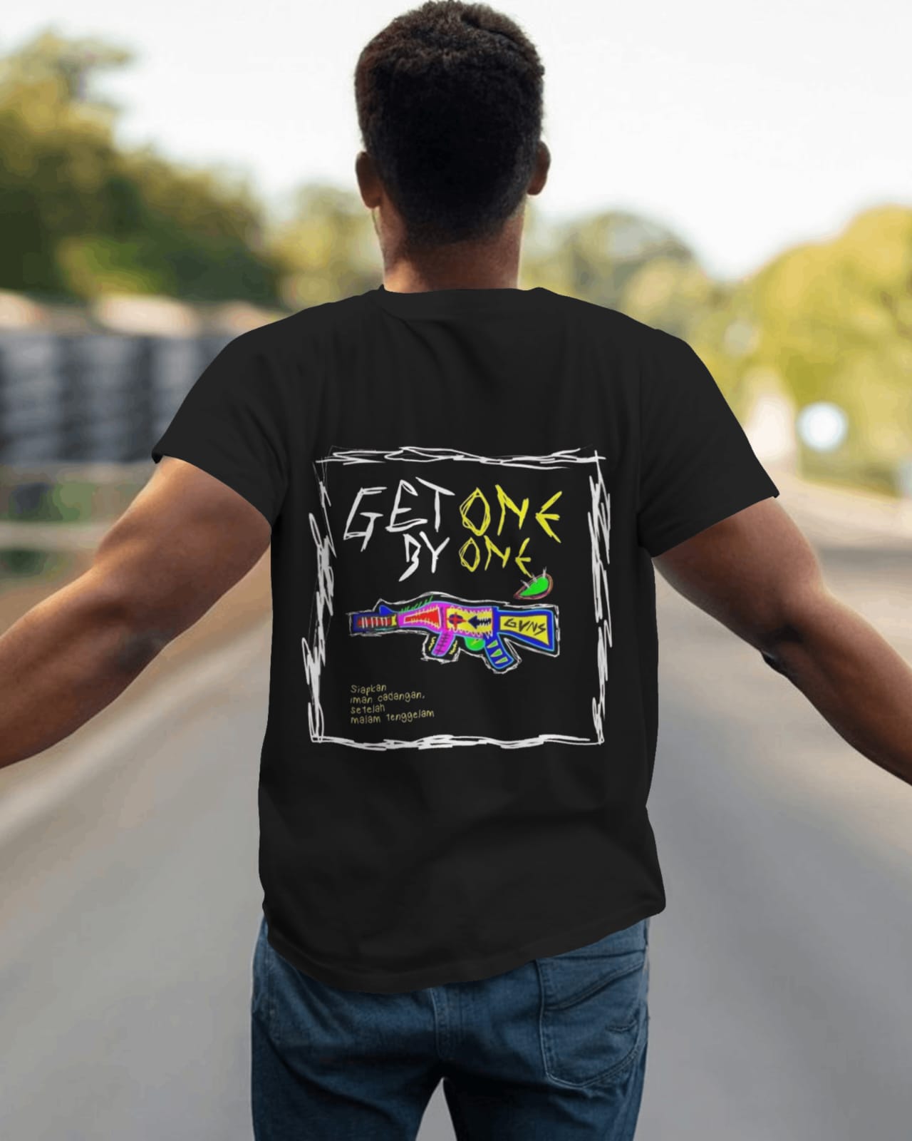 Colorful Gun Tee