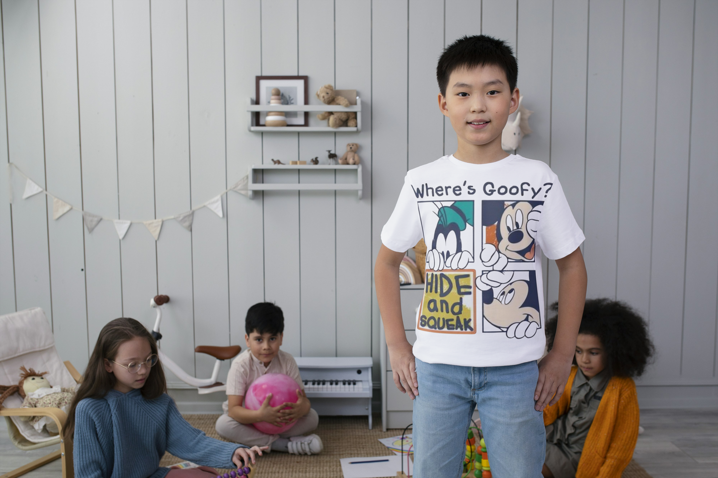 Where's Goofy Kids T-shirt