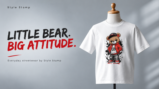 Kids Teddy Bear T-Shirt: Soft Combed Cotton Tee for Summer Adventures