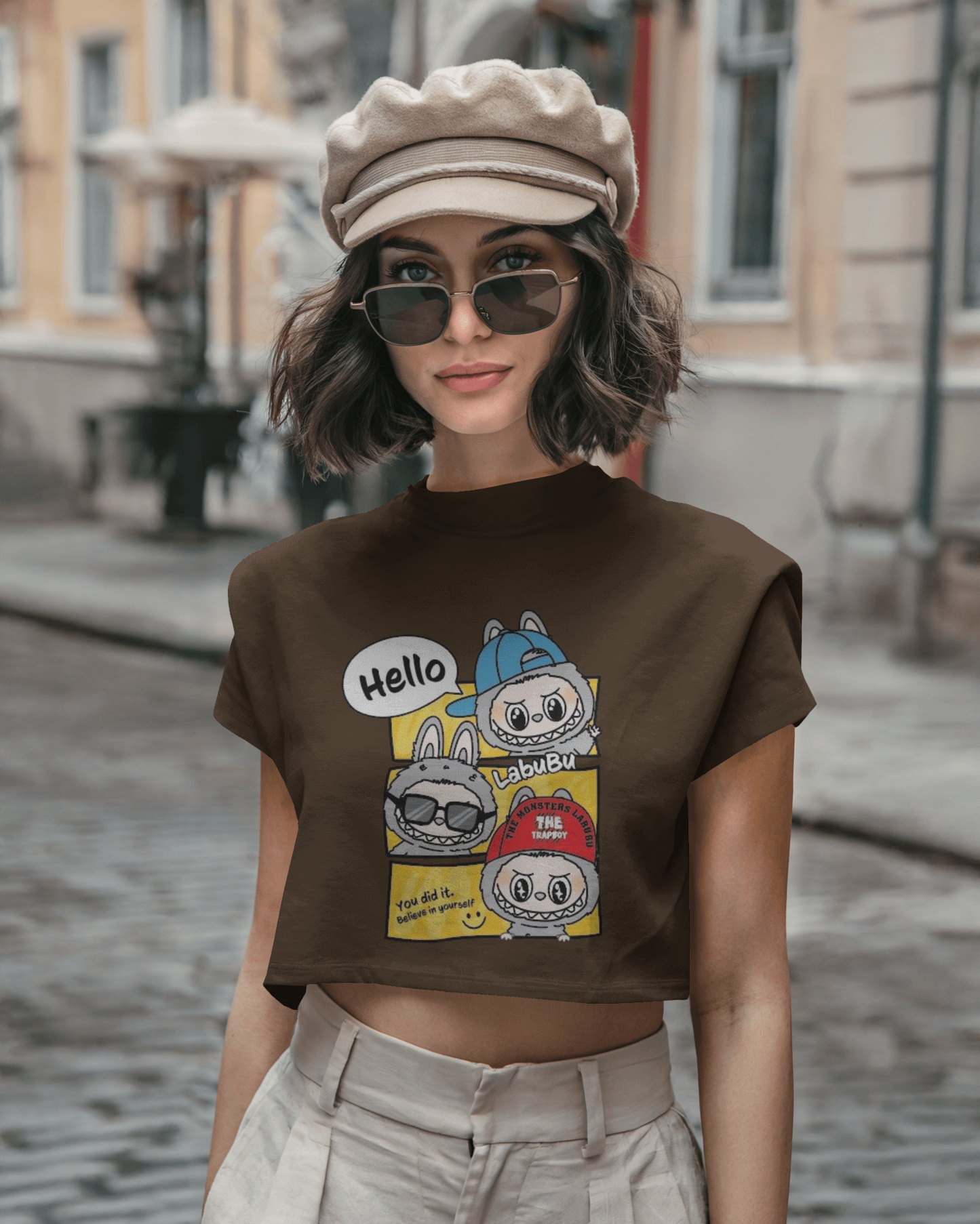 Hello Labubu Tops