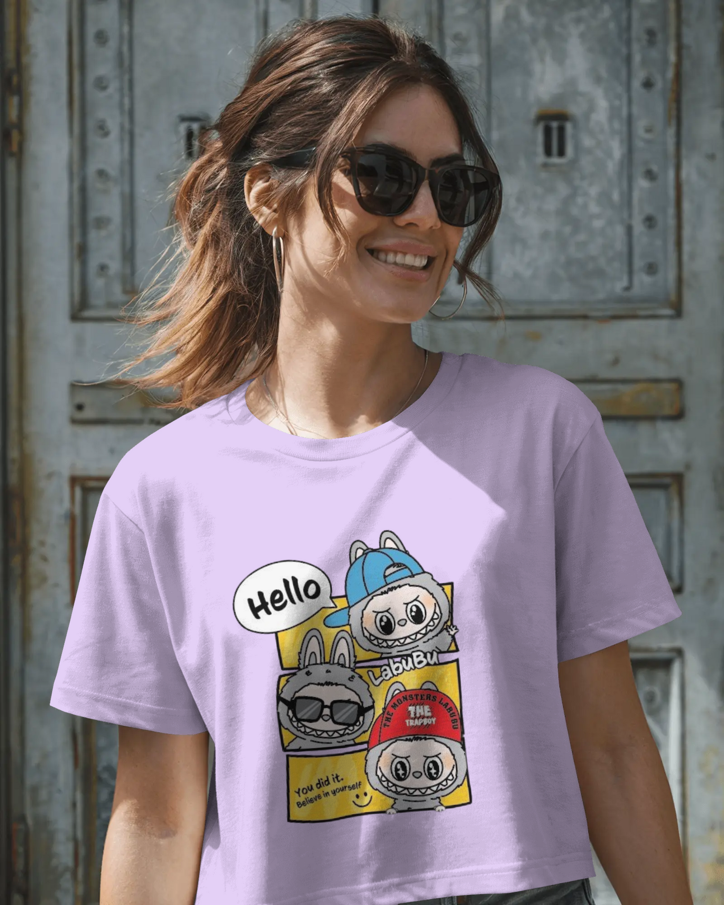 Hello Labubu Tops